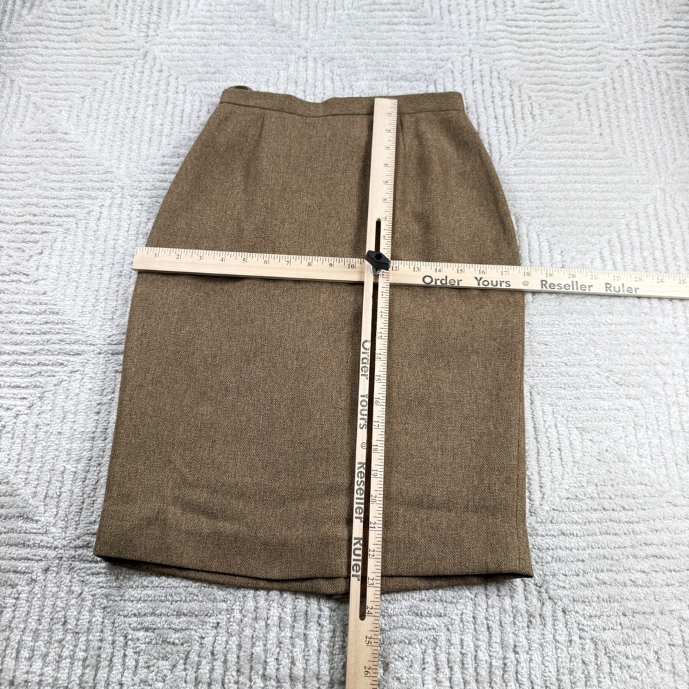 Vintage Jones New York Skirt Suit Womens 2P Brown Heathered Office Y2K Academia - Picture 8 of 15